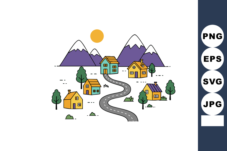 Village Clipart Image 19