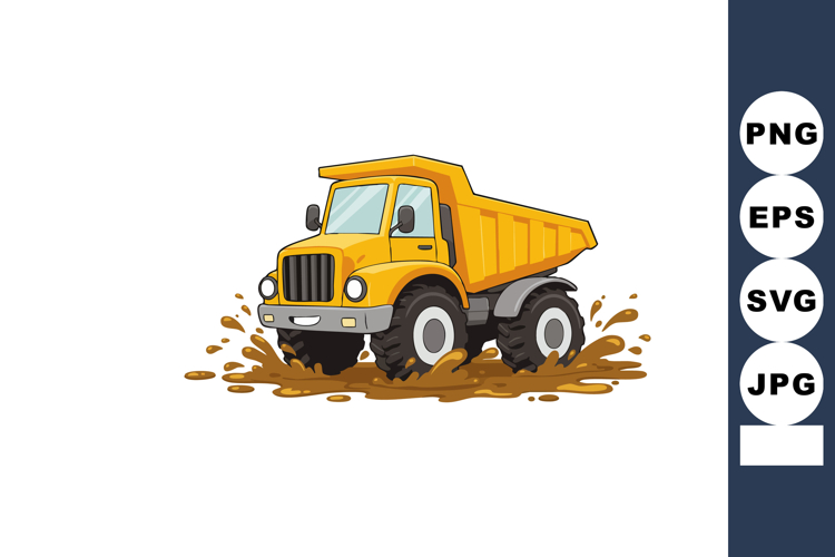 Dump Truck Vector Image 13