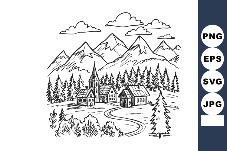 Village Clipart Image 22