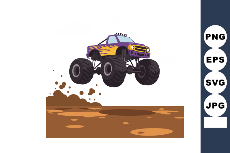 Monster Truck Clipart Image 11