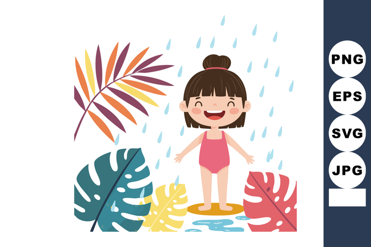 Raindrops Clipart Image 19