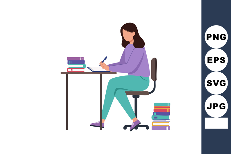 Studying Clipart Image 15