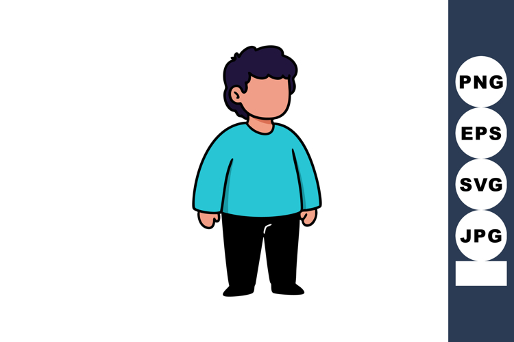 Curly Hair Clipart Image 12