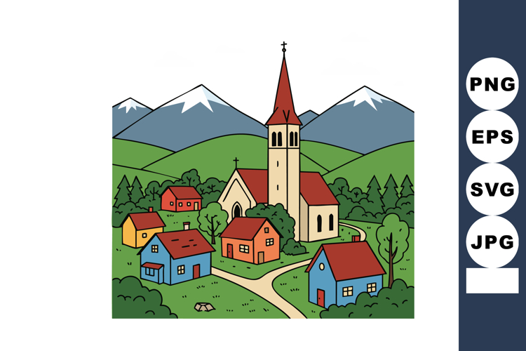 Village Clipart Image 20