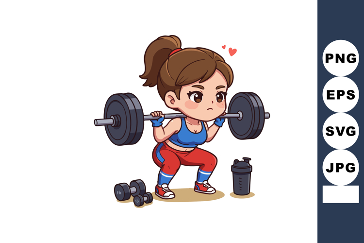Barbell Clipart Image 8