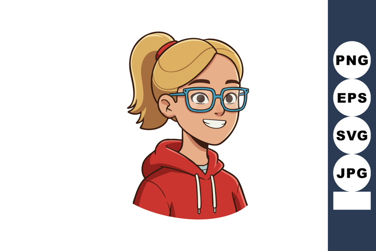 Ponytail Clipart