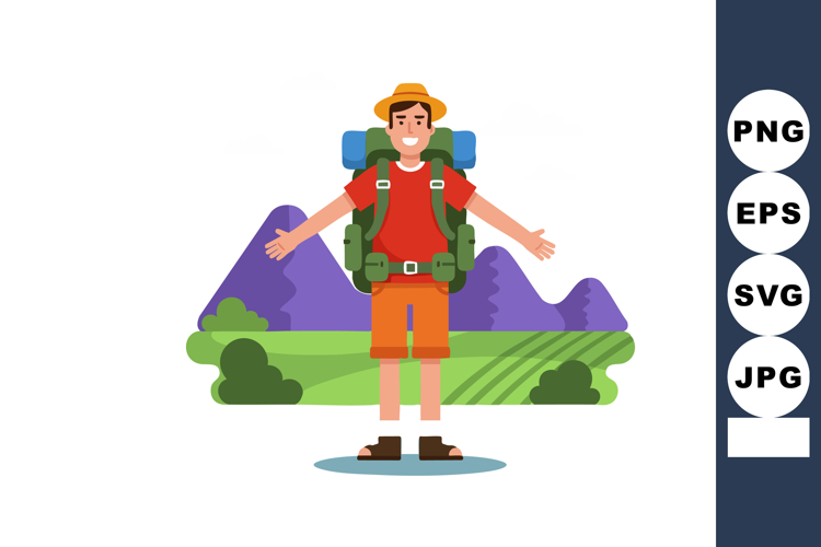 Hiking Clipart Image 13