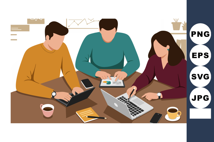 Working Together Clipart Image 17