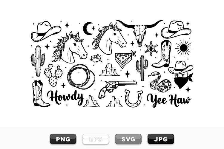 Cowboy Hat Illustration Image 12