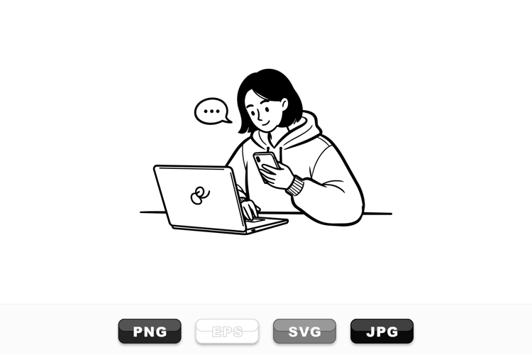 Phone Illustration Image 17