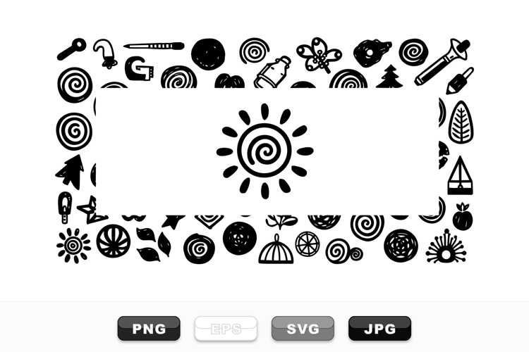 Hand Drawn Doodle Icon Bundle For Crafts And SVG