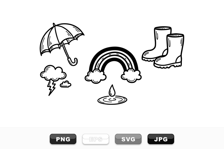 Cute Rainbow Clipart Image 11