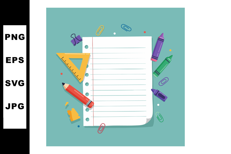 Lined Paper Clipart Image 21