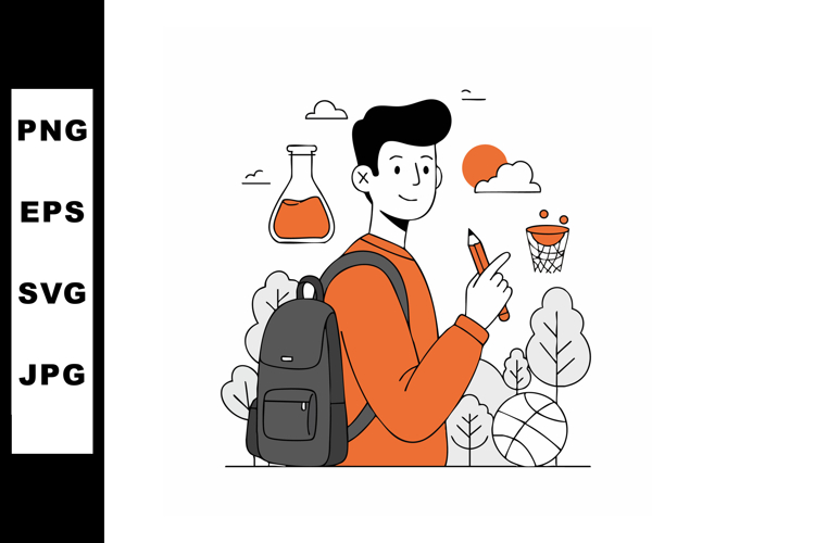 Backpack Clipart Image 19