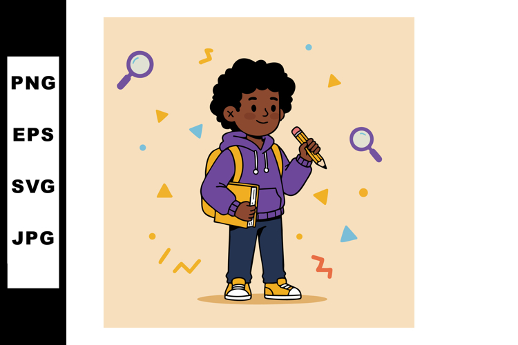 Curly Hair Clipart Image 5
