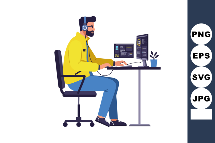 Headset Clipart Image 17