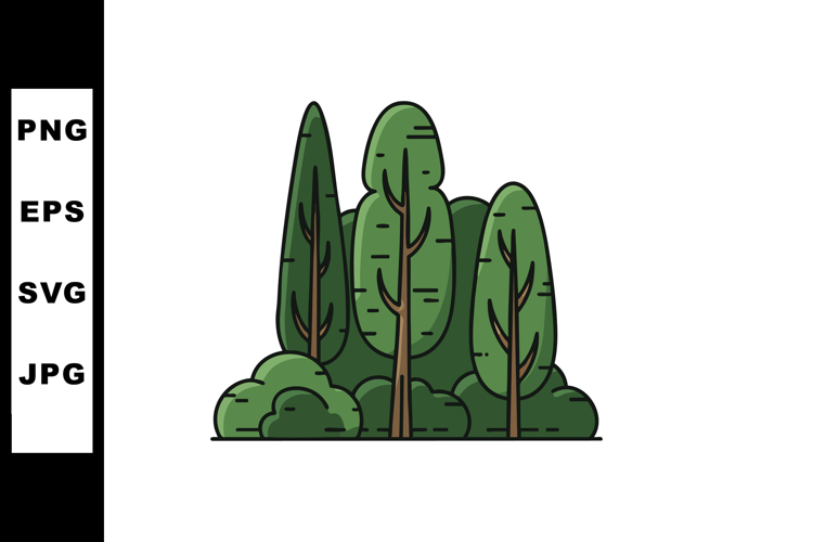 Trees Vector Image 23