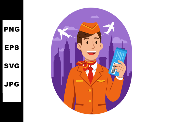 Plane Ticket Clipart Image 2