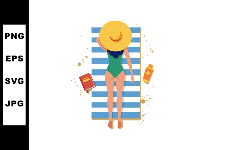 Beach Towel Clipart Image 5