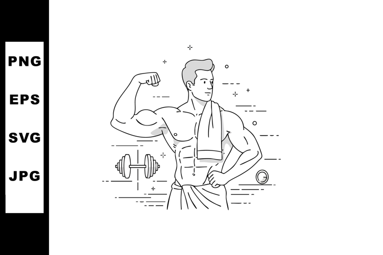 Dumbbell Clipart Image 15