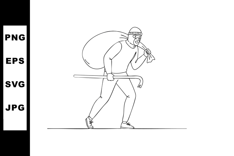 Criminal Clipart Image 10
