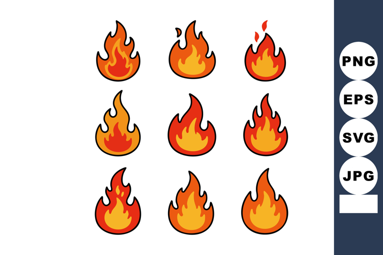 Flame Vector Image 6