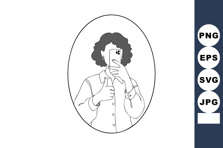 Selfie Clipart Image 4