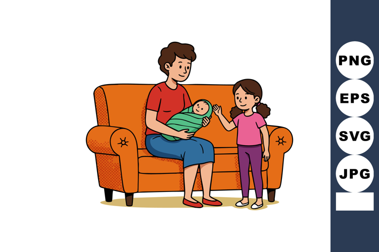 Newborn Clipart Image 5