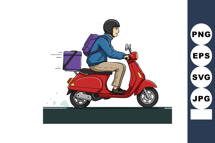 Scooter Clipart Image 10