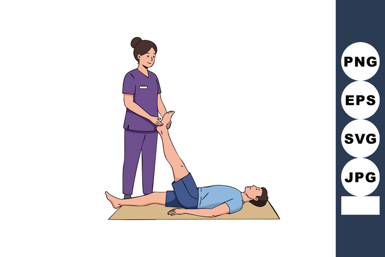 Physical Therapist Clipart Image 2