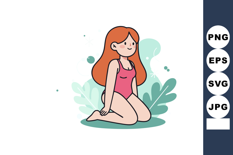 Long Hair Clipart Image 5
