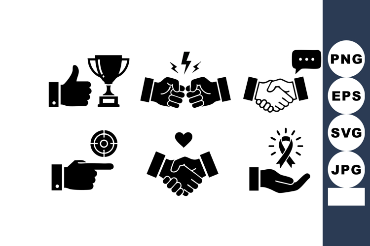 Handshake Silhouette Image 14