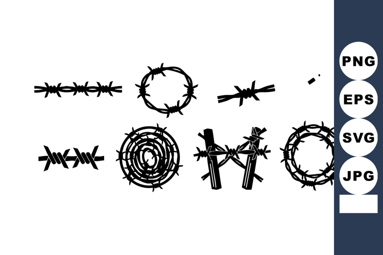 Barbed Wire Silhouette Image 13