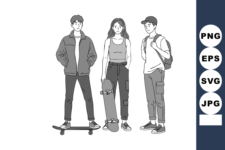 Teenager Clipart Image 2