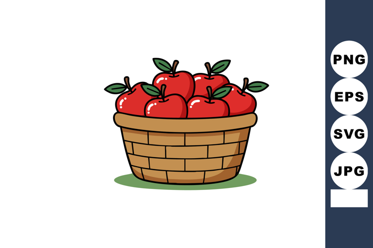 Apple Basket Clipart Image 20