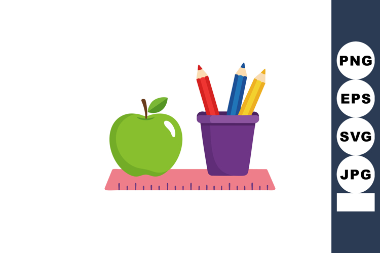 Colorful Pencils Clipart Image 3