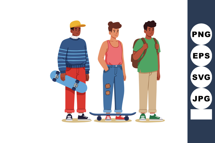  Skateboard Clipart Image 6