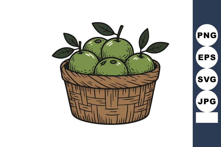 Apple Basket Clipart Image 21