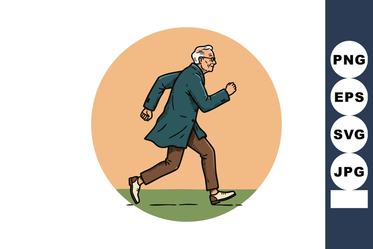 Running Man Clipart Image 24