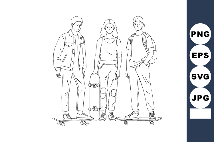 Teenager Clipart Image 3