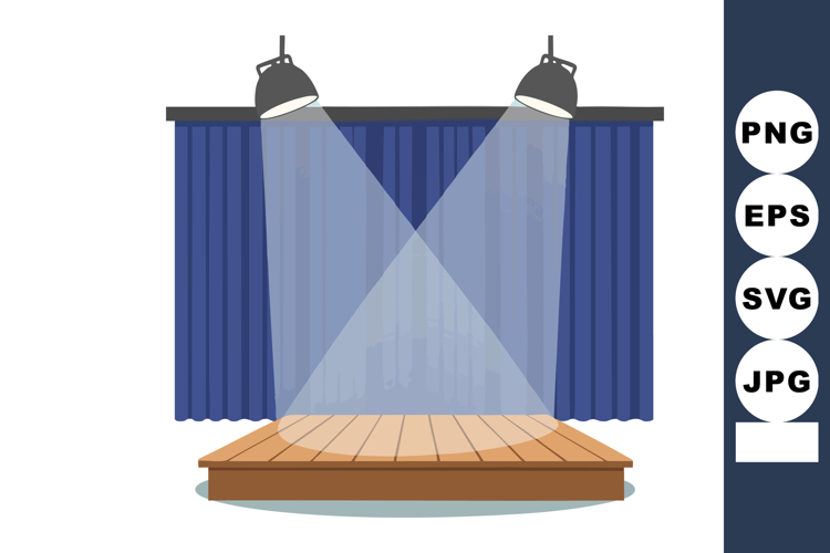 Curtain Clipart Image 2