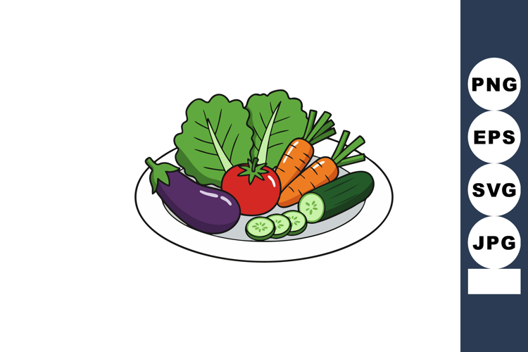 Fresh healthy vegetables on a white plate including tomato c