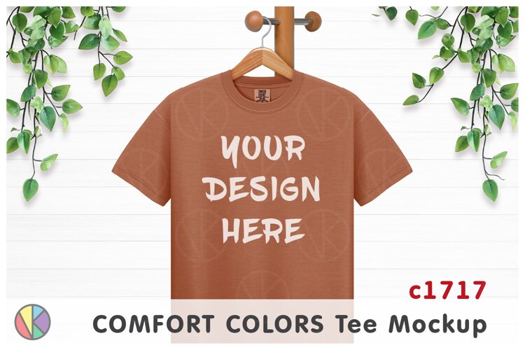Yam Comfort Colors 1717 T-Shirt Mockup.