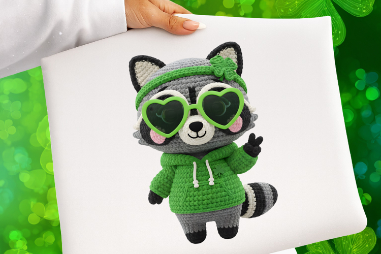 Yarn Faux Lucky Raccoon PNG - Yarn Faux Lucky Raccoon