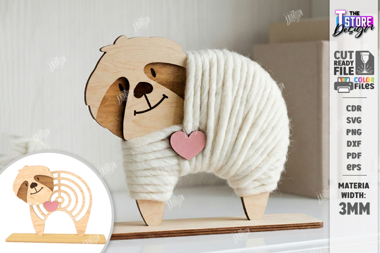 Yarn Wrapped Animals Laser Cut | Yarn Craft | Sensory Toys