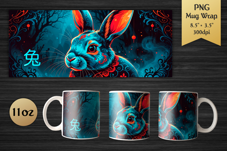 Year of the Rabbit | Chinese Zodiac 11oz Mug Wrap