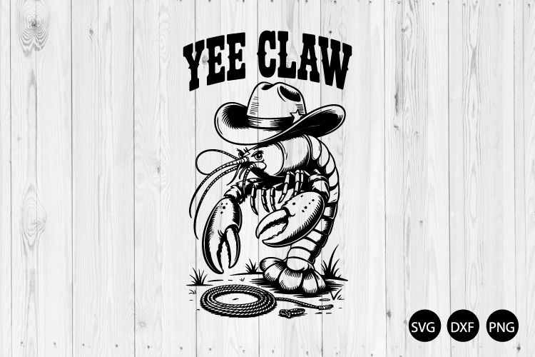 Yee Claw SVG, Western Crawfish SVG