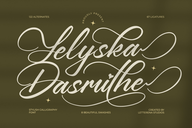 Yeliska Dasmithe Stylish Calligraphy Font