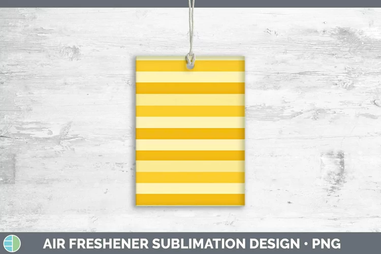 Yellow Air Freshener | Sublimation Car Freshener Designs