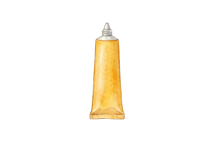 Yellow Color Tube Png| Artist Png